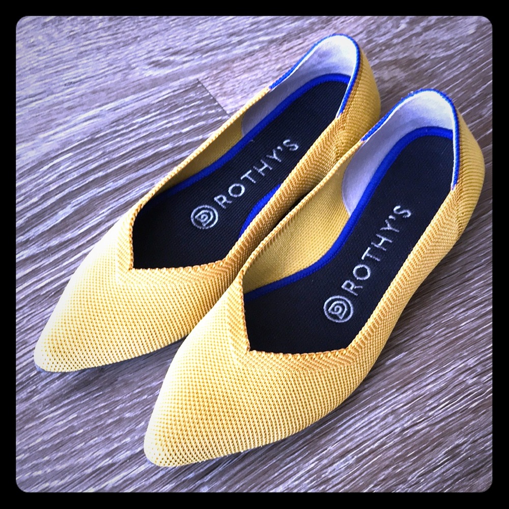Rothy’s Pointed Marigold Flats